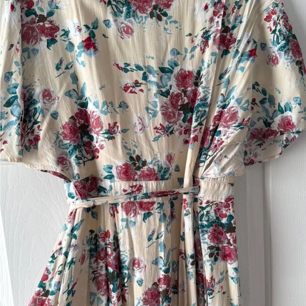 Tie-Front Spring Dress, Midi - Picture 5 of 5
